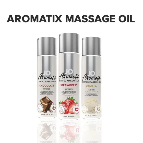 Натуральна масажна олія System JO Aromatix — Massage Oil — Strawberry 120 мл Львів