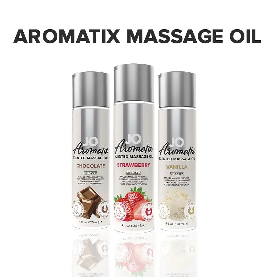 Натуральна масажна олія System JO Aromatix — Massage Oil — Strawberry 120 мл Львів - фото 5