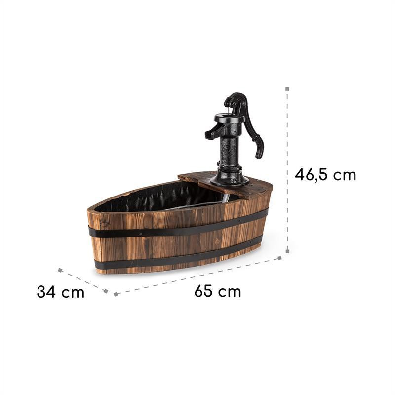 Садовый фонтан Starnberg 12W насос с ручкой из чугуна дерево коричневый (Германия, читать описание) Ровно - изображение 7