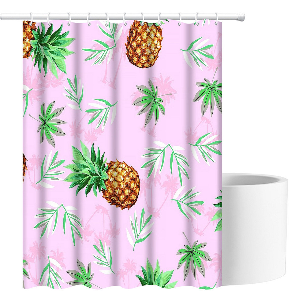 Шторка для ванны из полиэстера водонепроницаемая Bathlux 180x180 см с кольцами, занавеска для ванной комнаты Каменец-Подольский - изображение 3