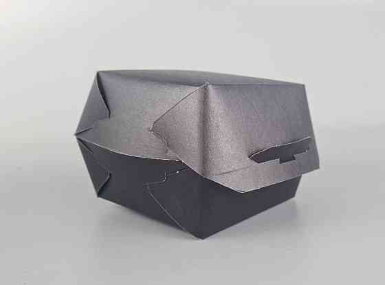 Коробка клеєна "БУРГЕР Black" 125*125*90 ламінована (50 шт.) Харків