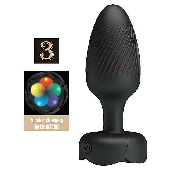 Анальный вибратор PRETTY LOVE Osborn с LED-подсветкой, 9.8 см Sex Aura Киев