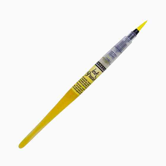 Ручка-пензель з чорнилом Sennelier Ink Brush, Лимонно-жовтий (Lemon yellow) Київ