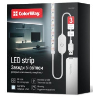 Світлодіодна стрічка ColorWay LED  3м з живленням від USB (CW-LD03) Київ - фото 1