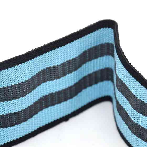 Тканева гумка для фітнесу та спорту PowerPlay 4111 Hip Band M Medium Блакитна (d_76cm) Луцк