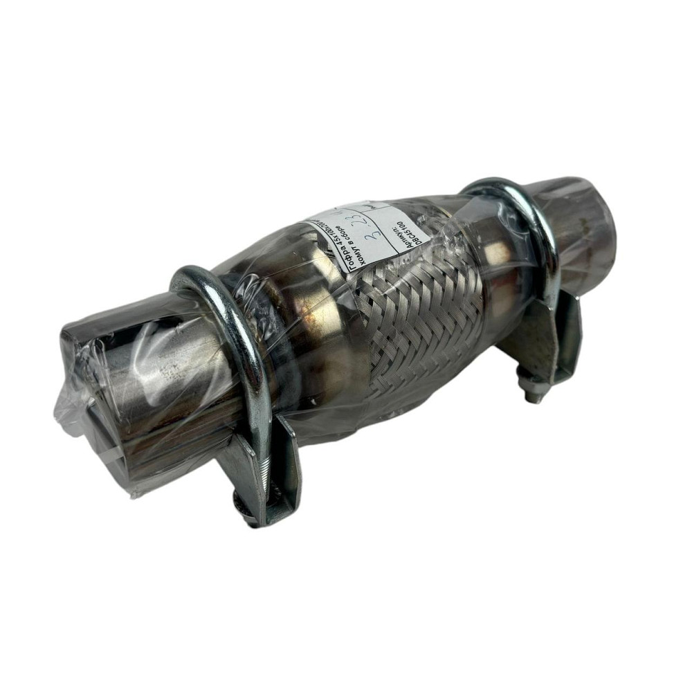 Гофра 45х100x200 кріплення під хомут у зборі AGK глушника Мукачево - фото 3