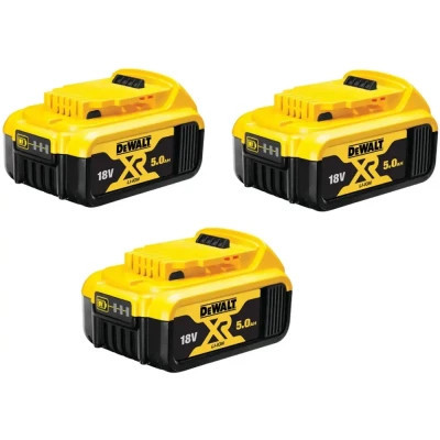 Акумулятор до електроінструменту DeWALT 18 В XR Li-lon 5Ah, 3 шт., 1.94 кг (DCB184P3) Вінниця - фото 1