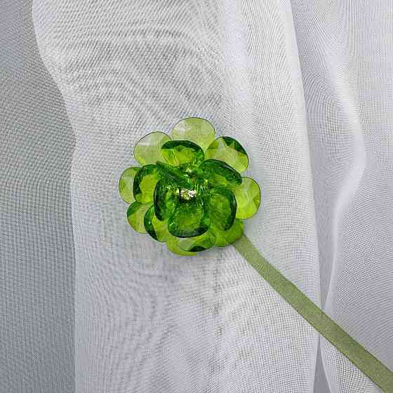 Магніти для штор і гардин Квітка набір 2 шт Зелений (81-307) Київ