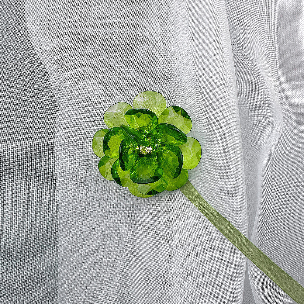 Магніти для штор і гардин Квітка набір 2 шт Зелений (81-307) Київ - фото 2