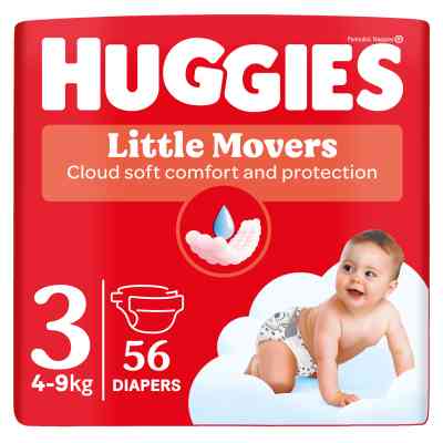 Подгузники Huggies Little Movers 3 (5-8 кг) Jumbo 56 шт (5029053567570) Винница