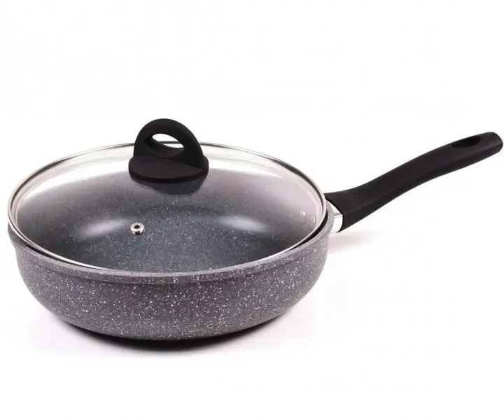 Сковорода с крышкой Benson BN-492 26см, с мраморным покрытием Коломыя - изображение 1