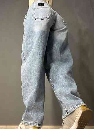Джинси жіночі Mikaletta 9505 SKATER BALON jeans широкий крій банани косі кишені блакитні, блакитний, 28, 28, 80 см, 120 см Київ