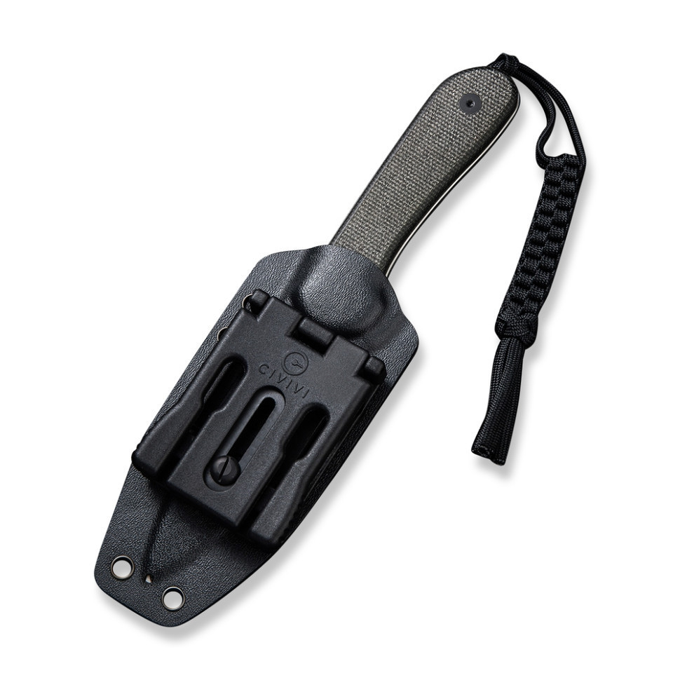 Ніж фіксований тактичний Civivi Elementum, (10.1 см) D2 / Micarta чорний Київ - фото 7