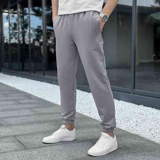 Чоловічі штани джогери з кишенями сталеві Pobedov 95 Київ