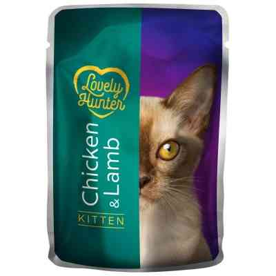 Вологий корм для кішок Lovely Hunter With chicken and lamb for kittens 85 г (LHU45472) Вінниця