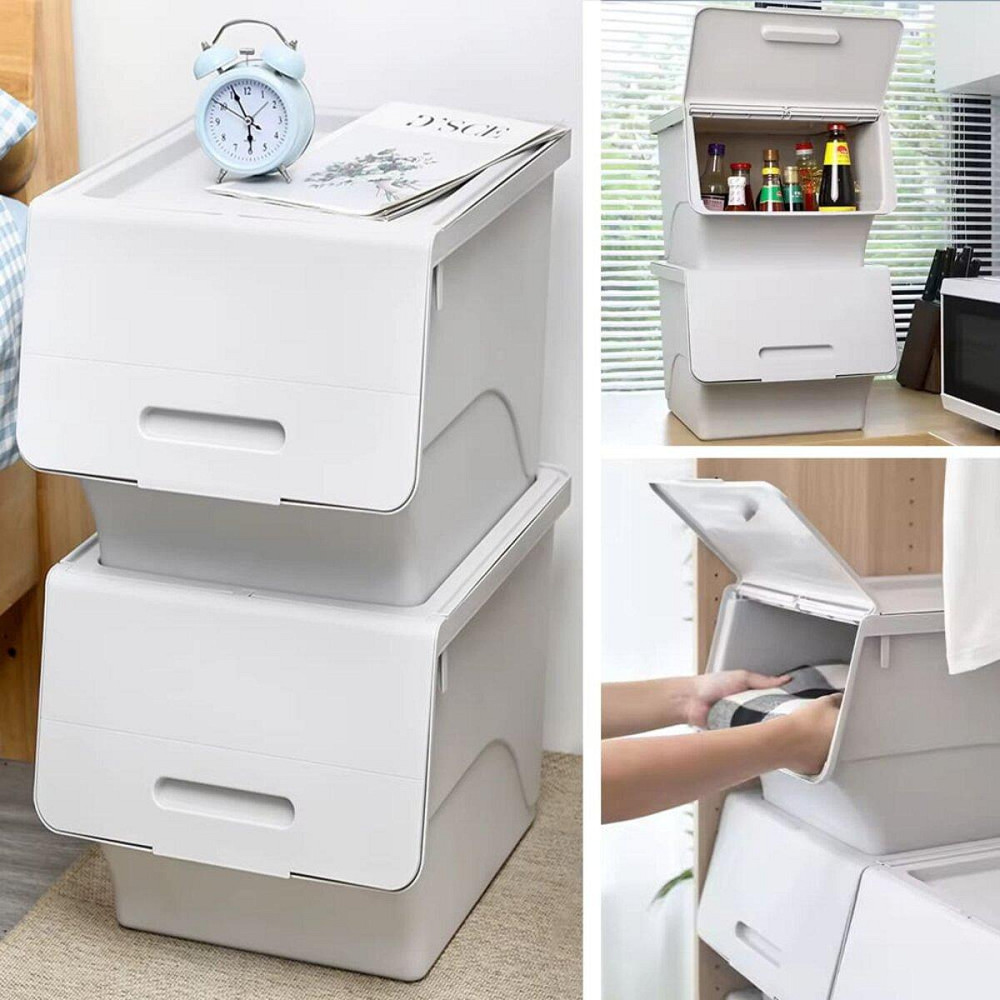 Контейнер для зберігання 45.5х38х31см Білий SW-00002420 Київ - фото 9