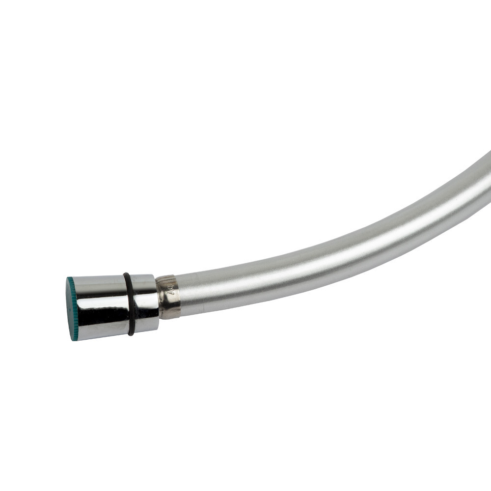 Шланг для душу 1/2" PVC 3-шаровий з підшипником сріблястий 150 см AQUATICA XB-0173 (9791611) Київ - фото 2