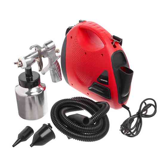 Фарбопульт електричний INTERTOOL DT-5060, 0,6 кВт, 550 мл/хв,форсунка 1,8 мм, бачок 1л, 0,14-0,70 бар - без компресора Львів