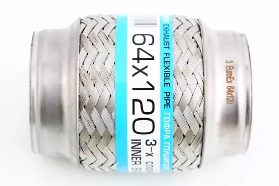 Гофра глушителя 64*120 3-слойная EuroEx Винница