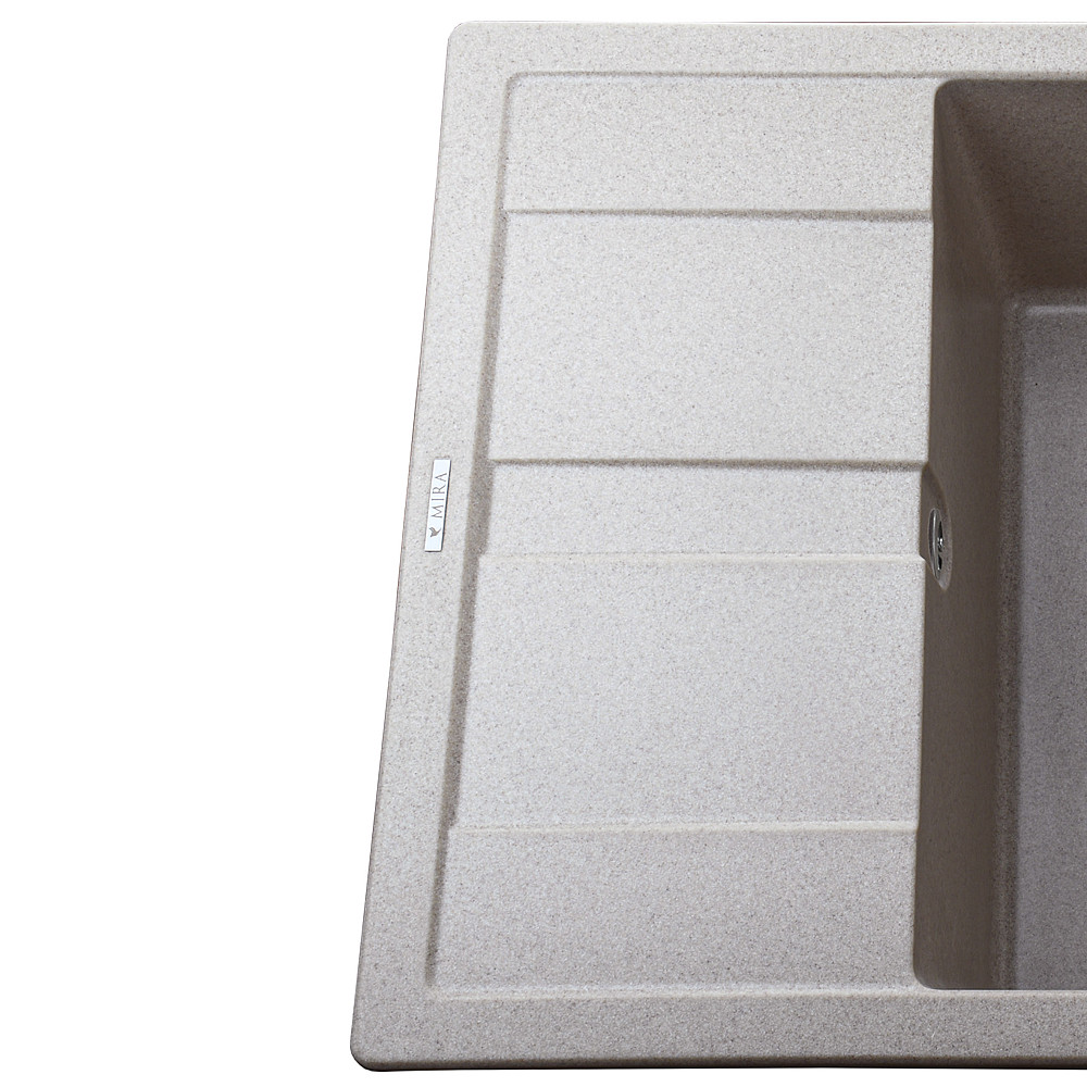 Гранітна мийка Mira ONZA бежевий 650 х 500 мм Тернопіль - фото 5