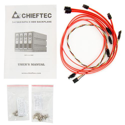 Бекплейн Chieftec SST-3141SAS 3x5.25" -> 4x3.5" HDDs Hot-Swap Aluminium Винница - изображение 4