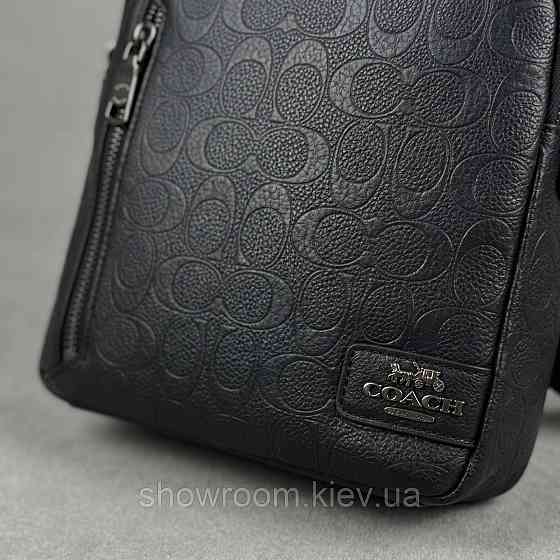 Мужская барсетка, сумка на плечо Coach (2515) чорная Киев