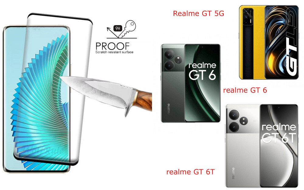 Захисне скло HyperGlass Pro для Realme GT 5G, realme GT 6, realme GT 6T – максимальна чутливість та захист Київ - фото 1