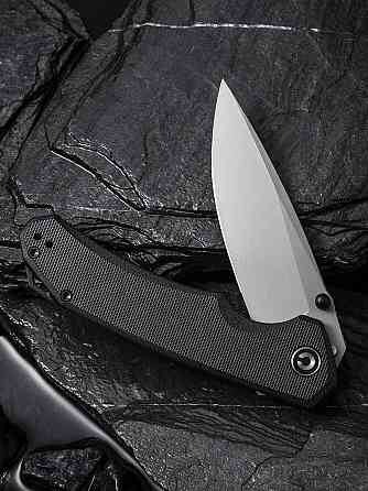 Нож складной туристический Civvi Brazen, (8.8 см) 14C28N / G10 черный Киев