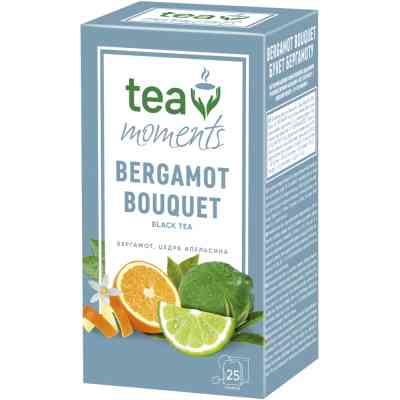 Чай Tea Moments Bergamot Bouquet черный 25х1.8 г (tm.00643) Винница