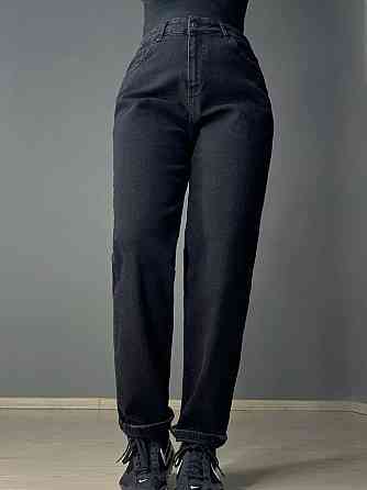 Джинси жіночі Mikaletta 13129 МОМ банани батал великі розміри чорні, чорний, З2, 32, 89 см, 113 см Київ