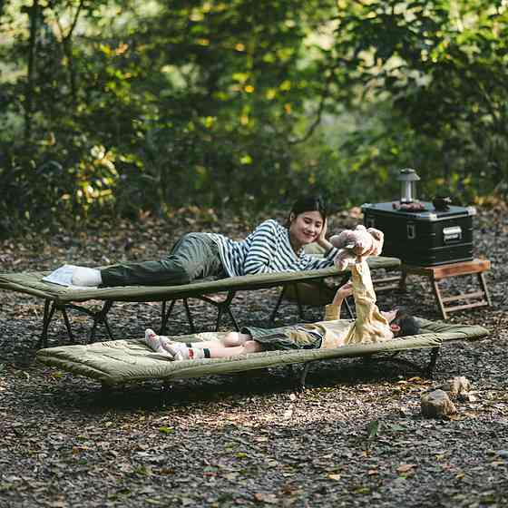 Матрац кемпінговий для розкладного ліжка Naturehike CNK2300DZ022, 190х67 см, темно-зелений Київ