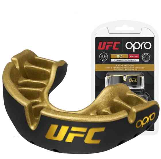 Охорона рота ОПРО Золотий UFC для дітей (вік до 10 рублів) Чорний/Золотий (ст. 102517001) Кам'янське