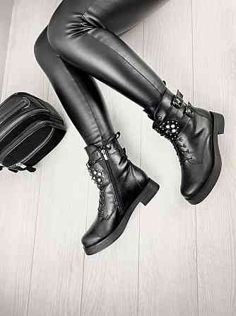 Черевики жіночі M.KRAFT чорні натуральна шкіра зима 38р.39р. (2509) Коломия