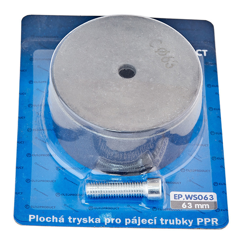 Насадка плоска для паяльника Europroduct EP.WS063 PPR труб 63 mm (EP6103) Київ - фото 2