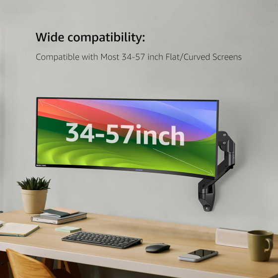 Кронштейн для для надширококутних вигнутих екранів 34-57