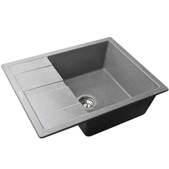 Гранитная мойка Mira ONZA серый 650 х 500 мм (000028978) Киев
