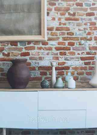 Обои виниловые на флизелине AS creation The Bos 0.53х10 под кирпич коричневые кирпичные на молочном Киев