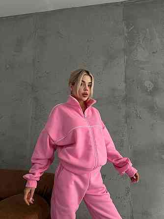 Женский теплый прогулочный костюм: кофта и штаны трехнитка на флисе Одесса