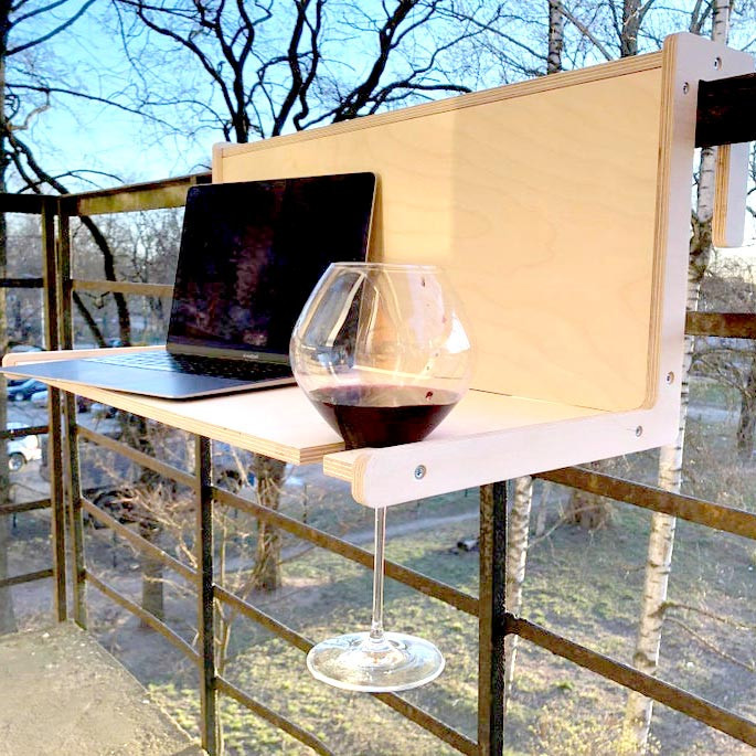 Подвесной балконный столик 