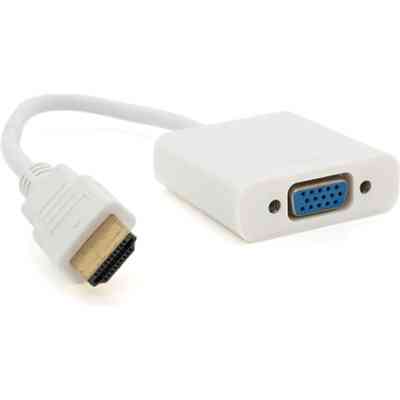 Переходник HDMI M to VGA F 0.1m 4K/2K white Voltronic (YT-C-HDMI(M)/VGA(F)-W) Винница