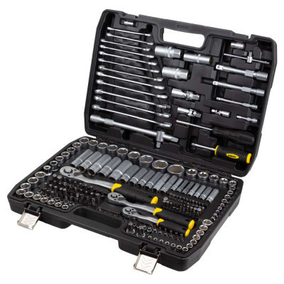 Набір інструментів Sigma насадок торцевих та біт 1/4&quot;, 3/8&quot;, 1/2&quot; 216шт CrV (6003841) Вінниця - фото 1