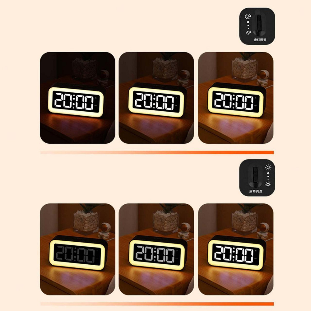 Годинники електронні настільні 40544, / 7336/ з LED підсвіткою та USB Дніпро - фото 3