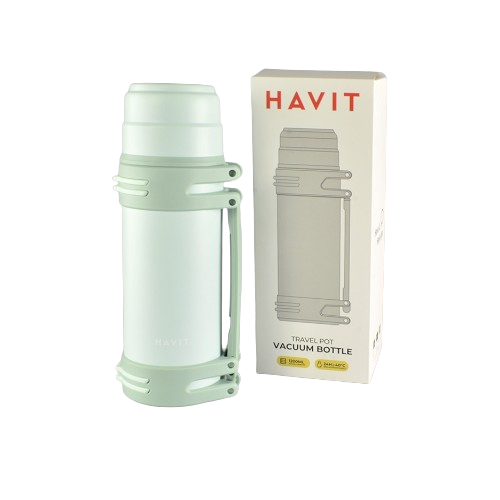 Термос 1200мл зелений Havit HV-TM008 Житомир - изображение 1