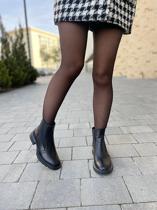 MILLI GOLD Черевики жіночі MILLI GOLD чорні натуральна шкіра висота 13 см (5236) 38р.39р.40р. Коломия - фото 6