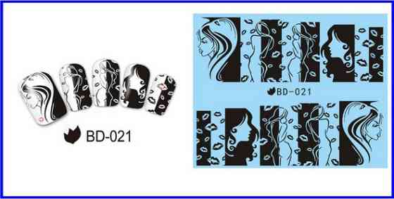 Наклейки для нігтів BD-021 Київ