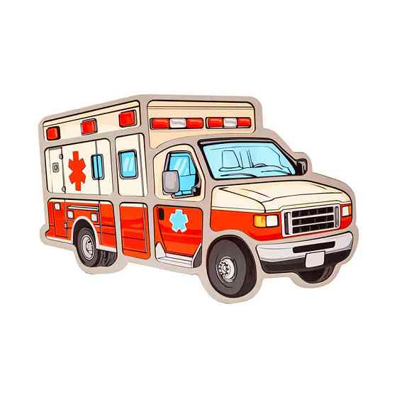 Дитячий пазл-вкладиш "Швидка" Puz-22969, 12 елементів Вінниця