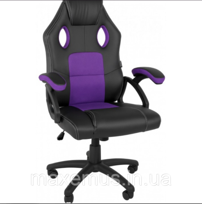 Компьютерное кресло с сетчатой спинкой YS-6056 мягкое офисное кресло для работы за ноутбуком фиолетовое Мостиска - изображение 2