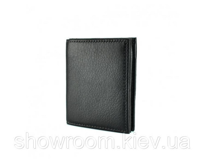 Функциональный зажим для денег Leather Collection (390) black Киев - изображение 1