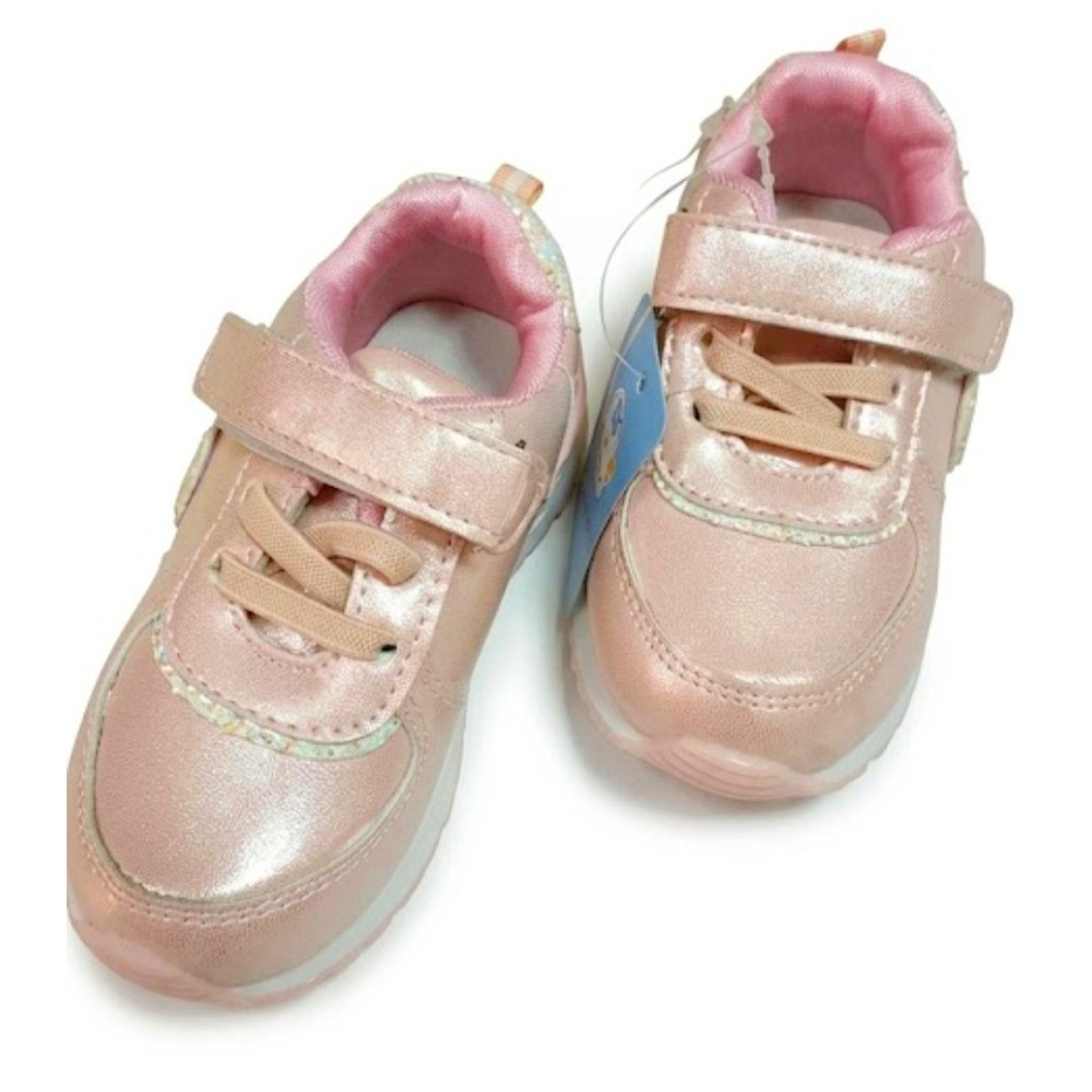 Кросівки рожеві для дівчат на липучці 13,3 см 23р Київ - фото 4