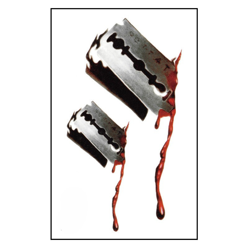 Хелловін тату Лезо 10 на 6 см різнобарвний Київ - фото 1